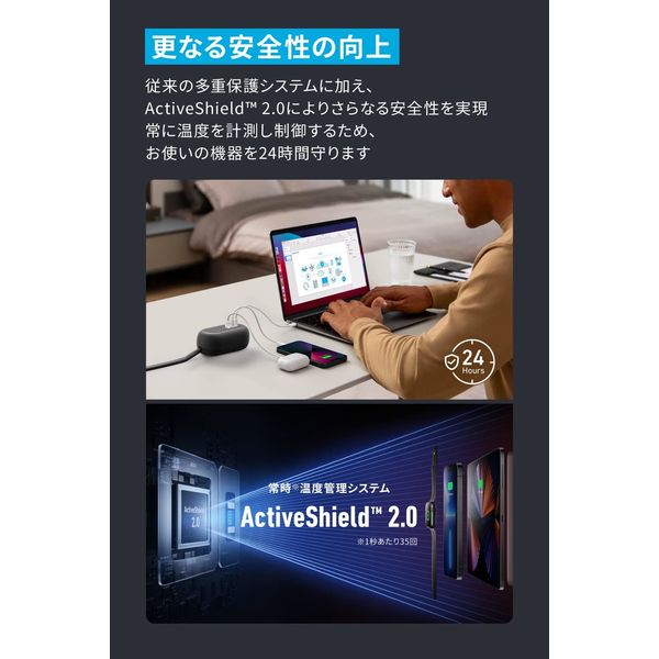 Anker 615 USB Power Strip （GaNPrime 65W） - アスクル