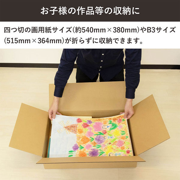 シモジマ 120サイズダンボール 60×44×12cm 4571689032164 1