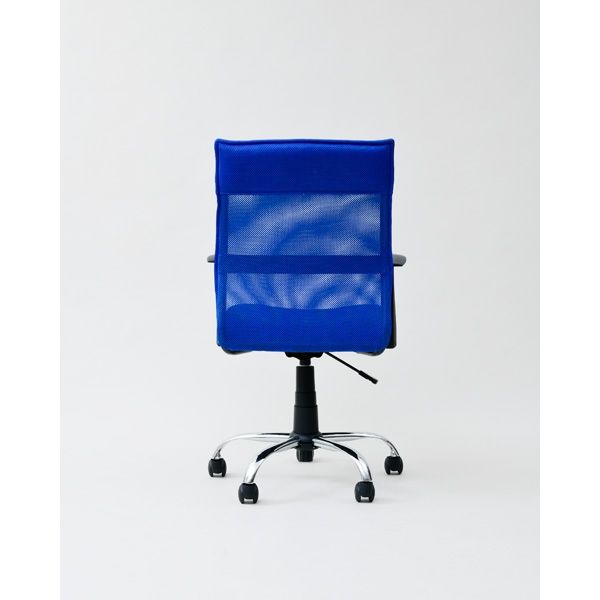 オフィスチェア ミドルバック ブルー EMG-778MA(BL) 1脚（直送品