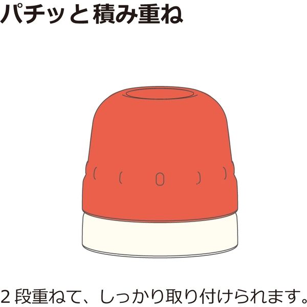 リッチェル おでかけランチくん ペットボトル用2段コップ ベルト付R　1セット×12セット（直送品）