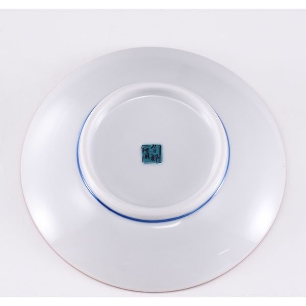 青郊 【九谷焼】豆皿名品コレクション 古九谷青手鶴かるた文 MC-03-4p