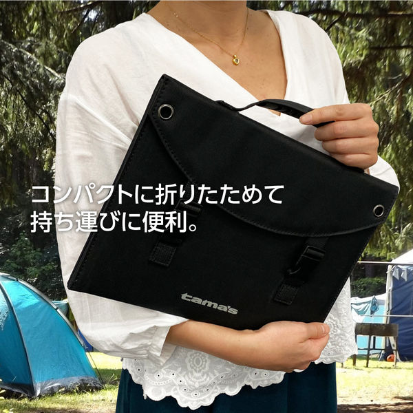 tama's（多摩電子工業 ） ソーラーパネル充電器 USB出力付 最大