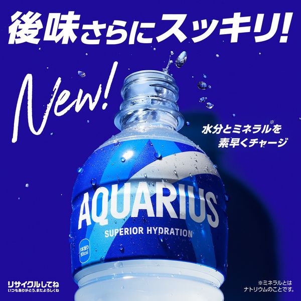スポーツドリンク】アクエリアス ラベルレス 500ml 1箱（24本入）(冷凍