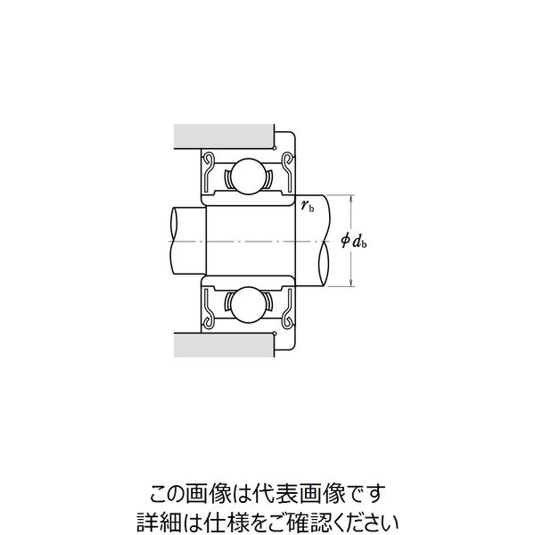 日本精工 フランジ付き小径玉軸受(単列深溝玉軸受) F698ZZ 1 日本精工 フランジ付き小径玉軸受(単列深溝玉軸受) F698ZZ 1