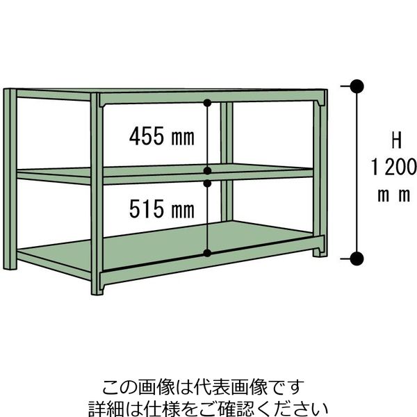 山金工業 ボルトレス中量ラック300kg/段 連結 3S4691ー3GR 3S4691-3GR 1台(1個)（直送品） - アスクル