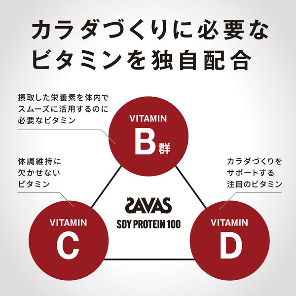 プロテイン ザバス(SAVAS) ソイプロテイン100 ミルクティー風味 224g 2 