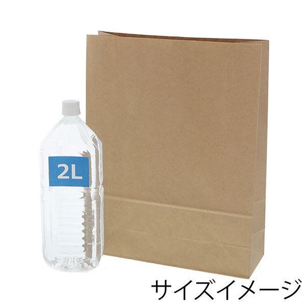 シモジマ 宅配袋 ベロ無し L 未晒無地 004192123 1セット(25枚×8束 計