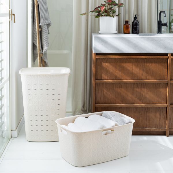 CURVER Softex（ソフテックス） ランドリーバスケット 45L