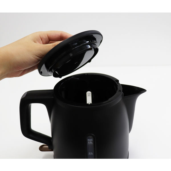 ドリテック 電気ケトル KYUPOT ブラック PO-375RBK 1個 - アスクル