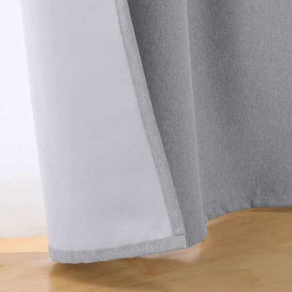 【美品】無印良品　カーテン　100×200cm 2枚 無印良品 二重織りノンプリーツカーテン 幅100×丈200cm・2点セット