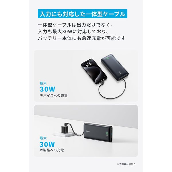肌触りがいい Bank Power Nano Anker A1387N11 アスクル - 1個 スマホアクセサリー