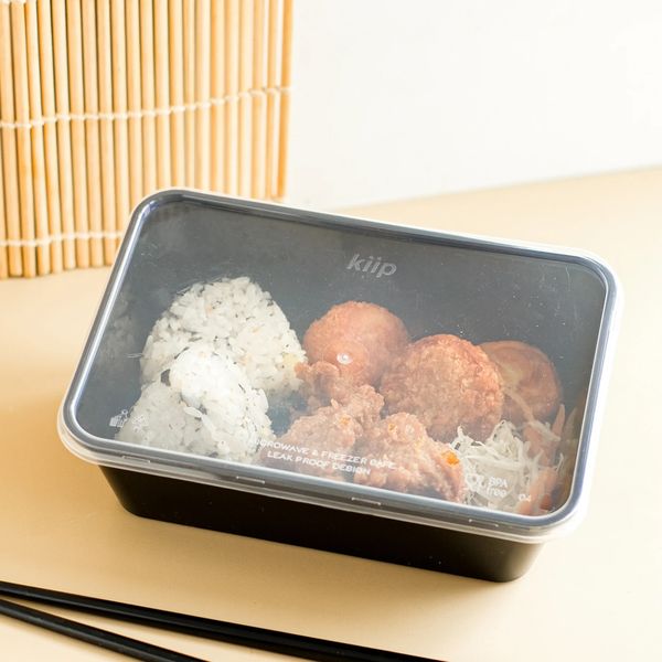 ミヤゲン Kiip SLappeR 保存容器 長方形 Blackタイプ 500ml