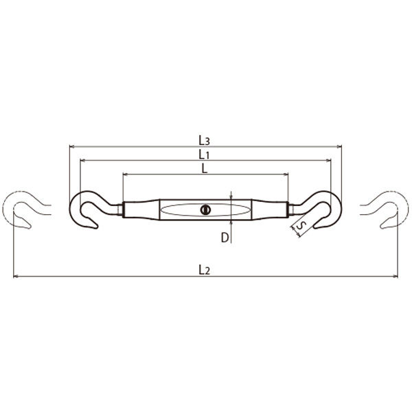 浅野金属工業 パイプターンバックルA型ハッカー/19 AK13422 1セット(10