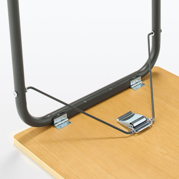 無印良品 スチールパイプテーブル ダークグレー 折りたたみ式