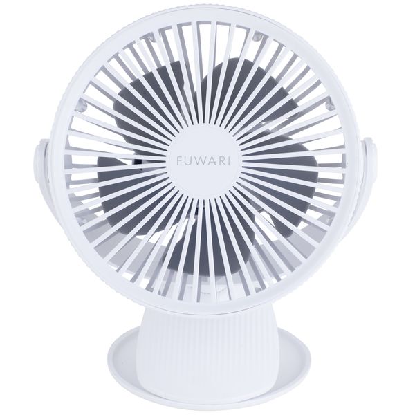 YAMAZEN 11cm 2WAY 卓上・クリップ扇風機 USB充電式 タッチ