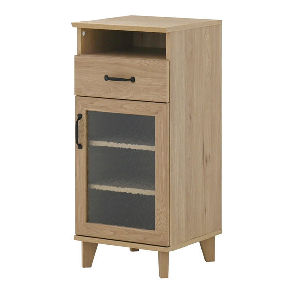 4FUL リビスト スリムキャビネット 幅400×奥行405×高さ900mm グレー