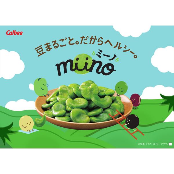 おつまみ 珍味 素材菓子 個包装 miino ミーノ そら豆しお味 三角パック
