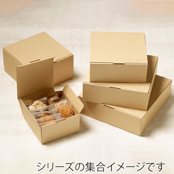クラフトケーキ箱 ＆紙トレー 4〜7号セット売り クラフトケーキ箱 ＆紙トレー 4〜7号セット売り