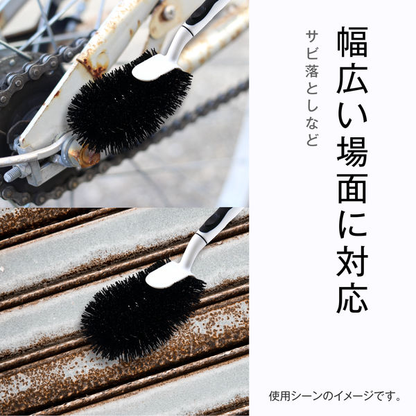 ハンドル付き たわし 小 かため 1個 日本クリンテック - アスクル