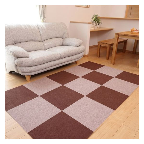 ワタナベ工業 吸着カーペット ループぴたマット 9枚入 30×30cm