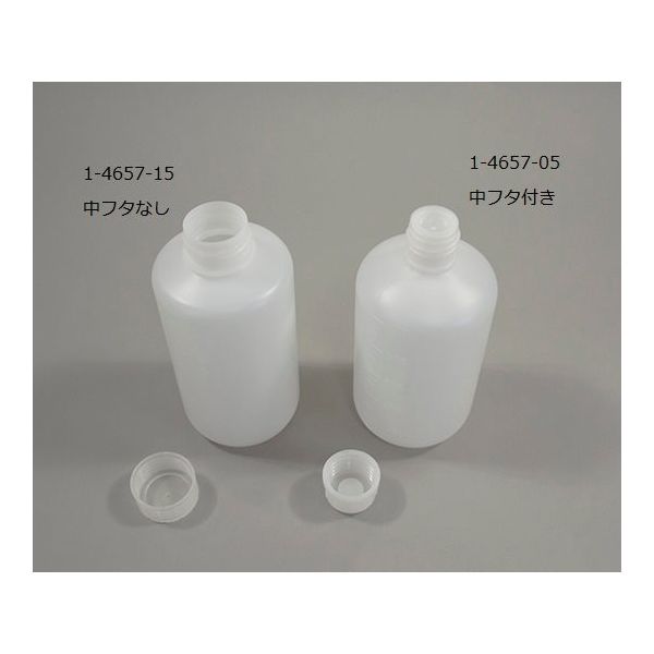 アズワン 細口瓶(中栓付き)1000mL NVN-1000 1本 1-4657-26（直送