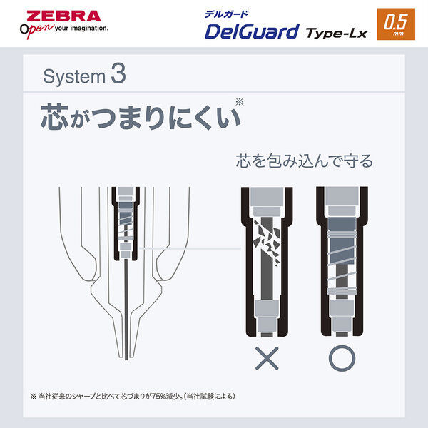 ゼブラ デルガードLx 0.5mm シティカラー クラウドグレー P-MA86