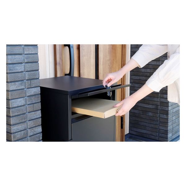 英二様の専用の送料込みの値段 宅配ポスト ヴィコDB スリム90 （マットホワイト） ポスト有 左開き