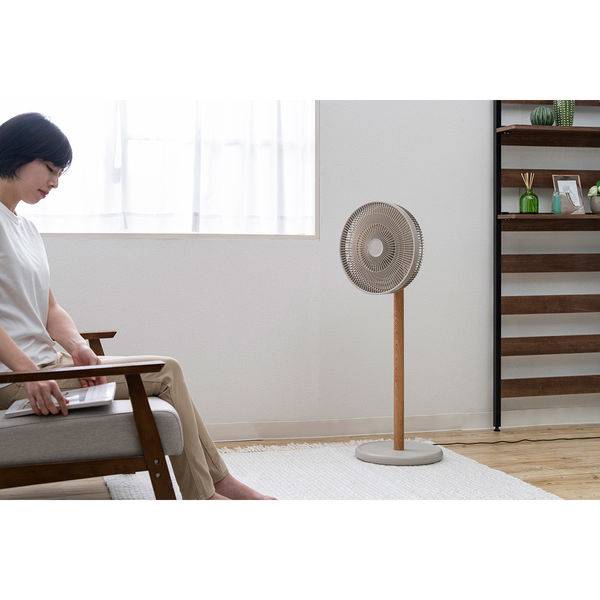 QUADS サーキュレーター SMARTAIR DC QS539GW [グレージュウッド] QUADS DCリビングサーキュレーターファン SMARTAIR DC グレージュ