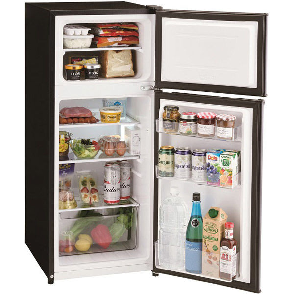 軒先渡し】ハイアール 120L 2ドア冷蔵庫 直冷式 ブラック JR-HS12A(K