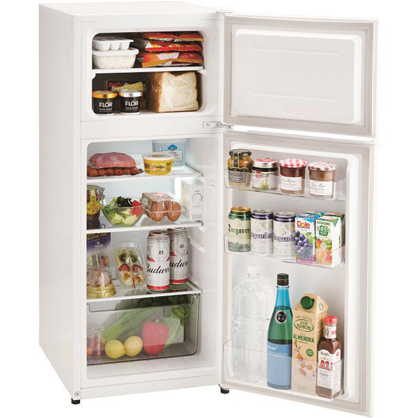 軒先渡し】ハイアール 120L 2ドア冷蔵庫 直冷式 JR-12A(W) 1台（直送品