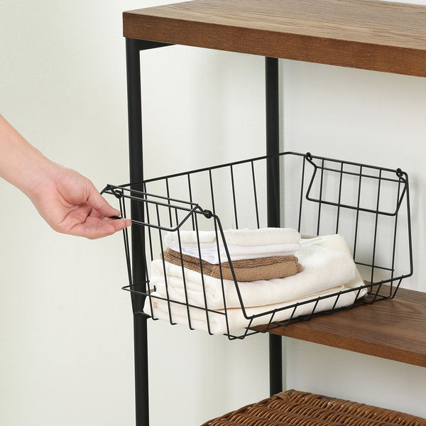 不二貿易 フロントオープンバスケットW37 14893 1個 - アスクル