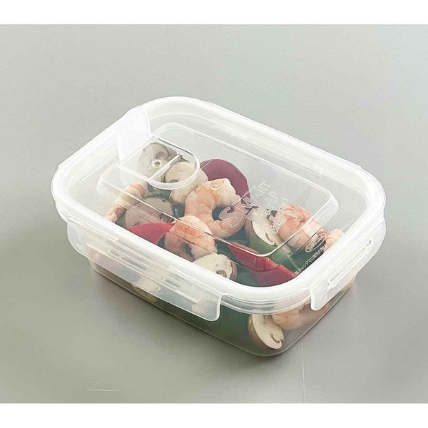岩崎工業 保存容器 660ml スマートフラップ&ロックス 角型 M