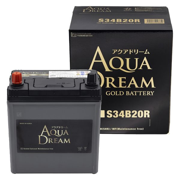 アクアドリーム 国産車 ハイブリッド車補機用バッテリー GOLD