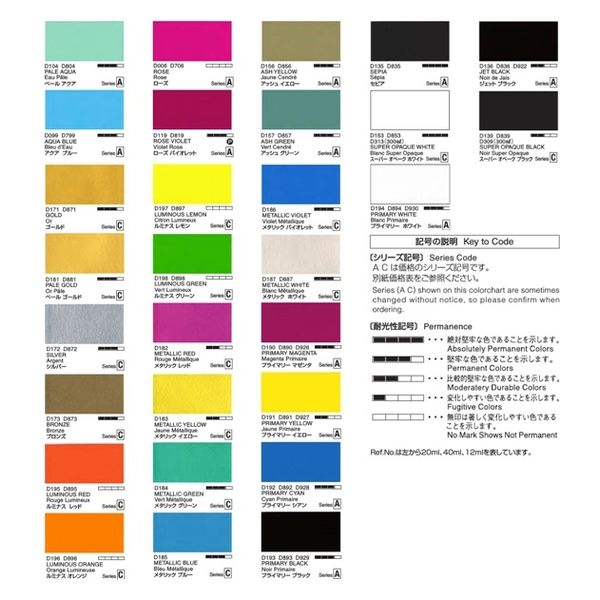 ホルベイン アクリリックガッシュ6号 (20ml) 098 ネイビーブルー