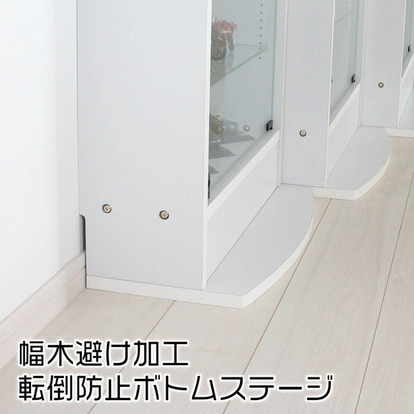 充英アート コレクションラック 幅550mm 薄型 奥行190mm ロータイプ