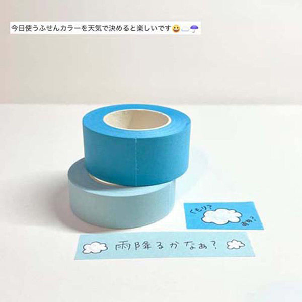 ロール付箋メモ メモテ ハイスタンダード 9.5mm幅×10m パステル