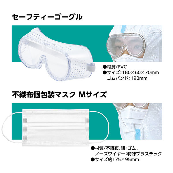 アーテック 防護服 全身保護5点セットS 52106 1個（直送品