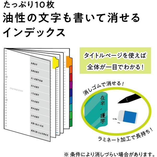 マルマン セッション バインダー A4 30穴 ライトブルー F584-52