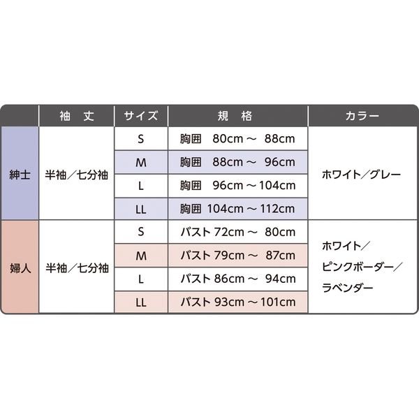 オオサキメディカル PHワンタッチ肌着（前開/婦人/半袖/L/ラベンダー