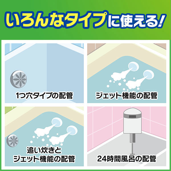 スクラビングバブル 風呂釜洗浄剤 ジャバ 1つ穴用 160g 1個 お風呂掃除