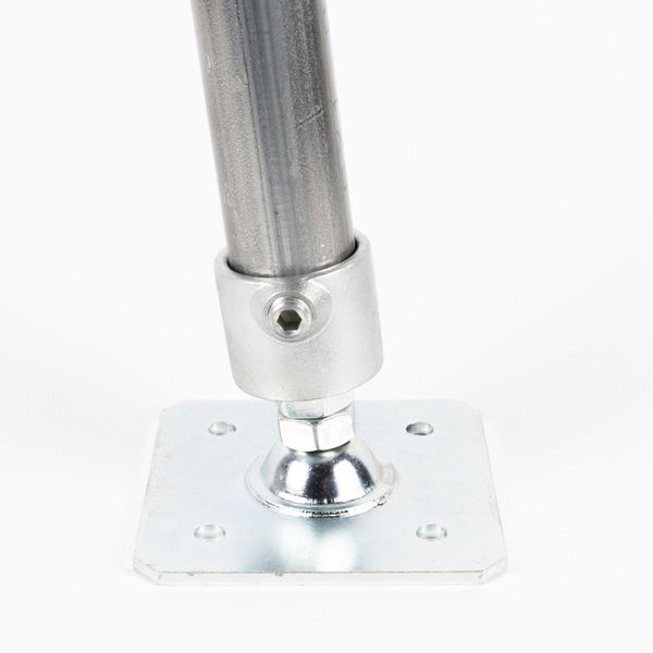 グリーンクロス 単管用ジョイント金具 Sタイプ 水平調整 重量用スクエア カップ型 S-15-1A-2000B 1個（直送品）