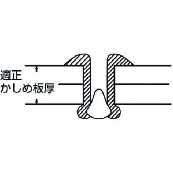 掛軸 エビ ブラインドリベット（ステンレス／スティール製） 4−5