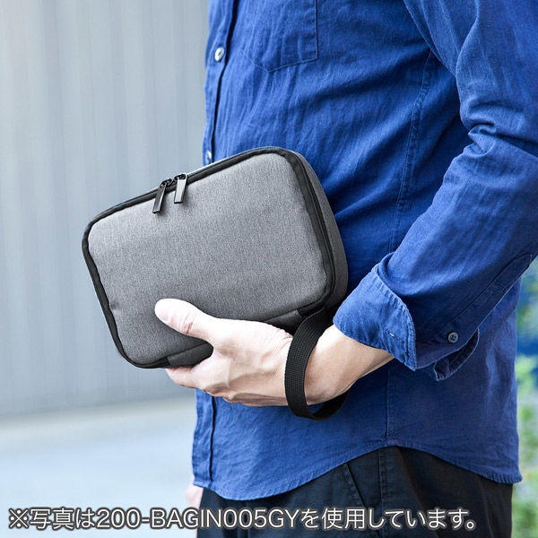 サンワダイレクト トラベルポーチ(PC周辺収納ポーチ・充電器ポーチ