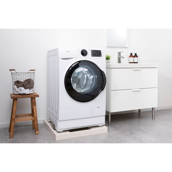 美品irisoyama ドラム缶洗濯機 型番:FL81R-W 年式:2021年製 Amazon | アイリスオーヤマ ドラム式洗濯機 FL81R-W | アイリス