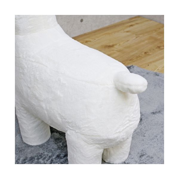 後藤家具物産 アニマルスツール アルパカ ビッグ ホワイト ST