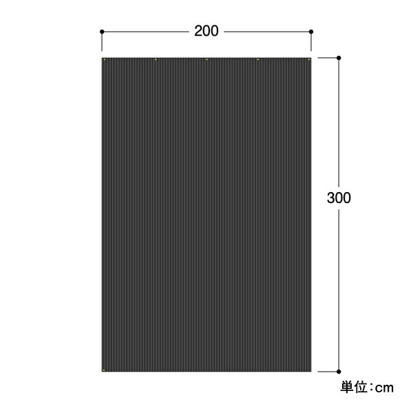 タカショー クールシェード プライム 2000×3000mm チャコールグレー GCS-W30C5 1枚（直送品） - アスクル