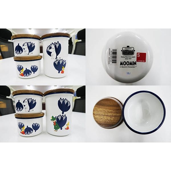 富士ホーロー ムーミン ほうろう製 保存容器 キャニスターS MTA-9CNS.A