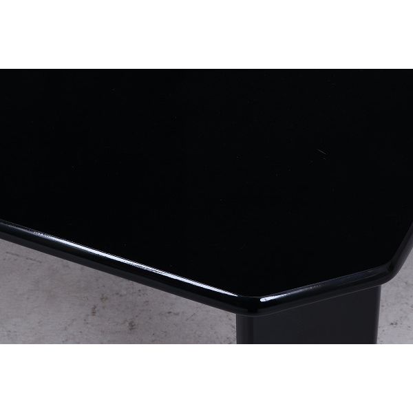不二貿易 ルーチェ UVローテーブル 幅750×奥行500×高さ320mm ブラック