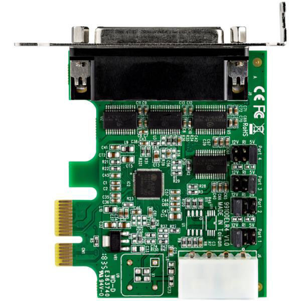 シリアルアダプターカード／PCIe／4ポート／ロープロ対応 PEX4S953LP 1