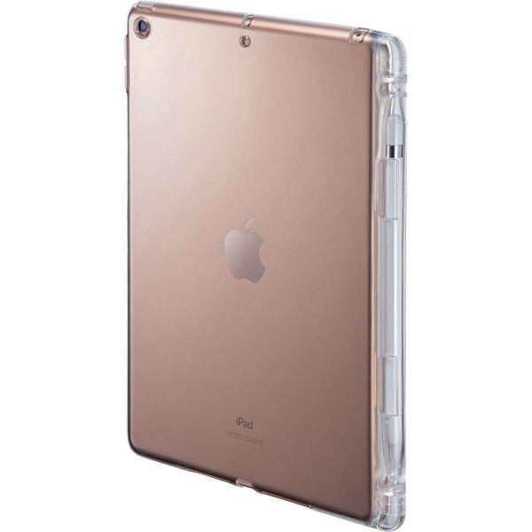 まとめ得 サンワサプライ iPad 10.2インチ　Apple Pencil収納ポケット付きクリアカバー PDA-IPAD1618CL x [2個] /l